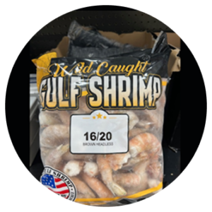 5 lb wild Gulf shrimp wild caught product of usa