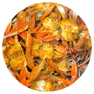 Fully Cleaned Steamed and Seasoned Blue Crabs #2